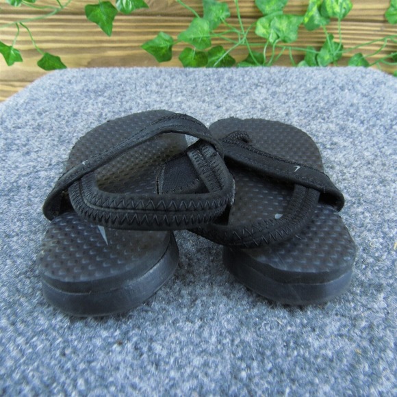 Nike Unisex Flip Flop Shoes Black Synthetic Pull On Size T 8 Medium - Picture 5 of 9